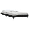 Cadre de lit sans matelas noir 90x200 cm bois d'ingénierie 