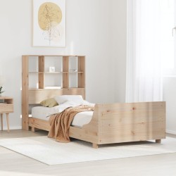 Cadre de lit sans matelas 90x200 cm bois de pin massif 