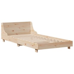 Cadre de lit sans matelas 90x200 cm bois de pin massif 