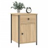 Tables de chevet 2pcs chêne sonoma 40x42x60cm bois d'ingénierie 