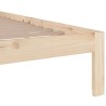 Cadre de lit sans matelas bois massif 180x200 cm 