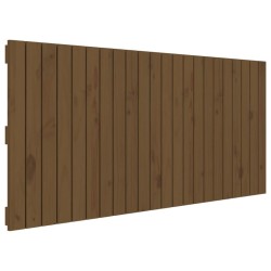 Tête de lit murale Marron miel 140x3x60 cm Bois massif de pin 