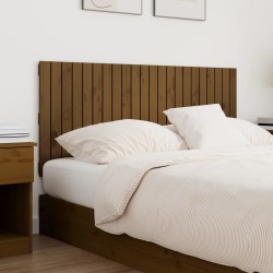 Tête de lit murale Marron miel 140x3x60 cm Bois massif de pin 