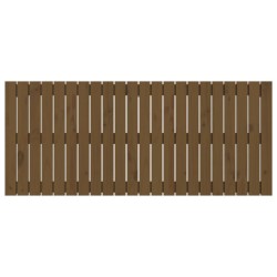 Tête de lit murale Marron miel 140x3x60 cm Bois massif de pin 
