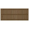 Tête de lit murale Marron miel 140x3x60 cm Bois massif de pin 