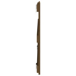Tête de lit murale Marron miel 140x3x60 cm Bois massif de pin 