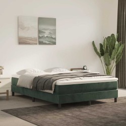 Matelas de lit à ressorts ensachés 120x210x20 cm velours 