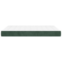 Matelas de lit à ressorts ensachés 120x210x20 cm velours 