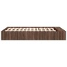 Cadre de lit sans matelas chêne marron 120x200 cm 