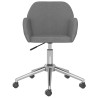 Chaises pivotantes à manger lot de 2 Gris clair Tissu 
