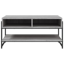 Table basse sonoma gris 90x50x45 cm bois d'ingénierie 