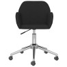 Chaises pivotantes à manger lot de 2 Noir Tissu 