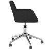 Chaises pivotantes à manger lot de 2 Noir Tissu 