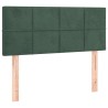 Sommier à lattes de lit avec matelas Vert foncé 90x200 cm 