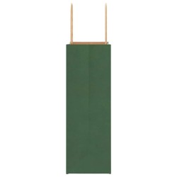 Sacs en papier 250 pcs avec poignées vert 21x11x31 cm 