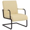 Chaise cantilever Crème Similicuir 