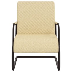 Chaise cantilever Crème Similicuir 