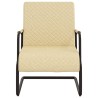 Chaise cantilever Crème Similicuir 