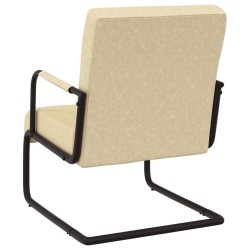 Chaise cantilever Crème Similicuir 