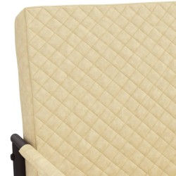 Chaise cantilever Crème Similicuir 