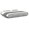 Cadre de lit sans matelas gris béton 200x200 cm 