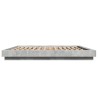 Cadre de lit sans matelas gris béton 200x200 cm 