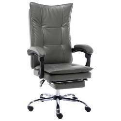 Chaise de bureau Anthracite Similicuir 