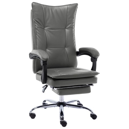 Chaise de bureau Anthracite Similicuir 