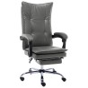 Chaise de bureau Anthracite Similicuir 