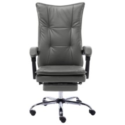 Chaise de bureau Anthracite Similicuir 