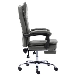 Chaise de bureau Anthracite Similicuir 