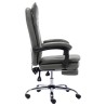 Chaise de bureau Anthracite Similicuir 