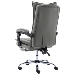 Chaise de bureau Anthracite Similicuir 