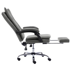 Chaise de bureau Anthracite Similicuir 