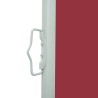 Auvent latéral rétractable de patio 140x500 cm Rouge 