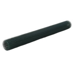 Grillage acier avec revêtement en PVC 25x1,5 m vert 