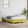 Cadre de lit sans matelas vert 120x200 cm tissu 