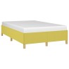 Cadre de lit sans matelas vert 120x200 cm tissu 