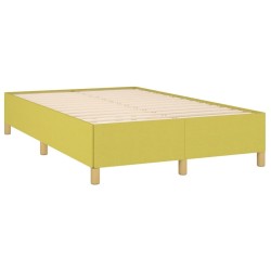 Cadre de lit sans matelas vert 120x200 cm tissu 
