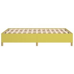 Cadre de lit sans matelas vert 120x200 cm tissu 