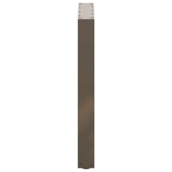 Pieds de table à manger en forme de U, 2 pièces, acier naturel, 70 x (72-73) cm 