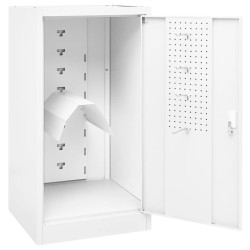 Armoire à selles Blanc 53x53x105 cm Acier    