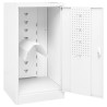 Armoire à selles Blanc 53x53x105 cm Acier    