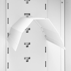 Armoire à selles Blanc 53x53x105 cm Acier    