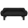 Lit pour chien noir 70x40x24 cm velours 