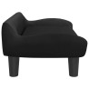 Lit pour chien noir 70x40x24 cm velours 