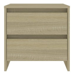 Tables de chevet 2 pcs chêne sonoma bois d'ingénierie 