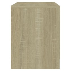 Tables de chevet 2 pcs chêne sonoma bois d'ingénierie 
