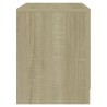Tables de chevet 2 pcs chêne sonoma bois d'ingénierie 