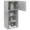 Meuble TV avec lumières LED gris béton 40,5x30x90 cm 